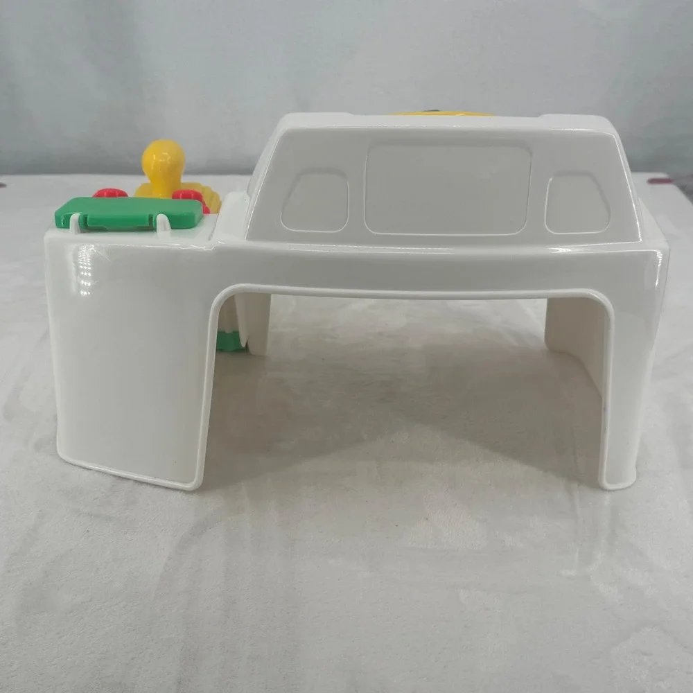 Vintage 1990 Playskool Busy Driver Toy Dashboard Steering Wheel Gear Shift Retro